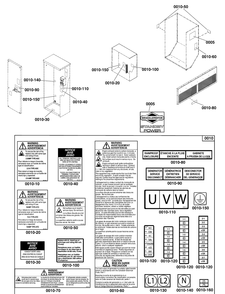 Decals Group - Circuit Protection Diagram and Parts List for 080087-00  Briggs and Stratton Generator